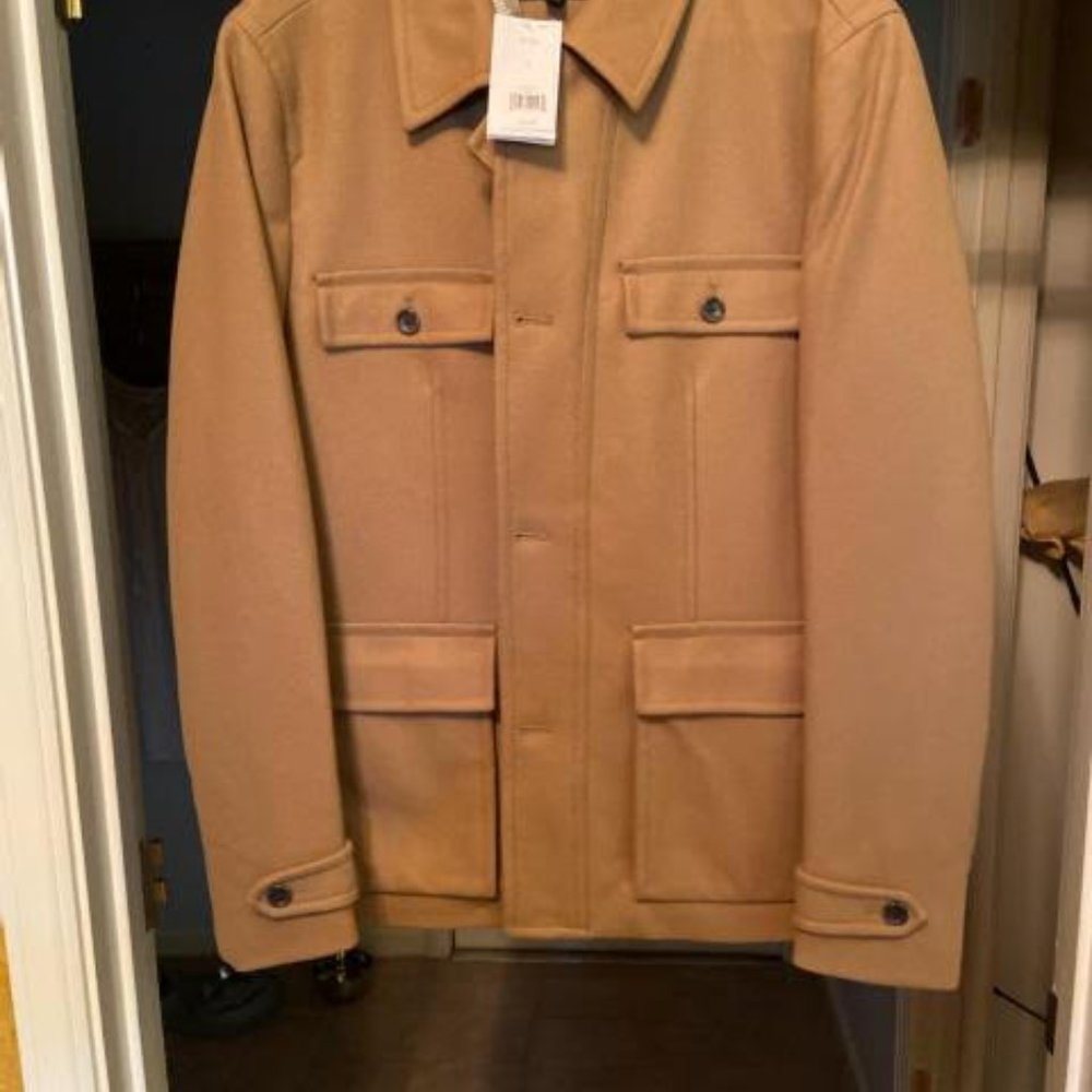 Banana Republic wool coat Large camel, new